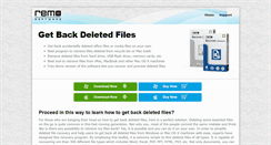 Desktop Screenshot of getbackdeletedfiles.com
